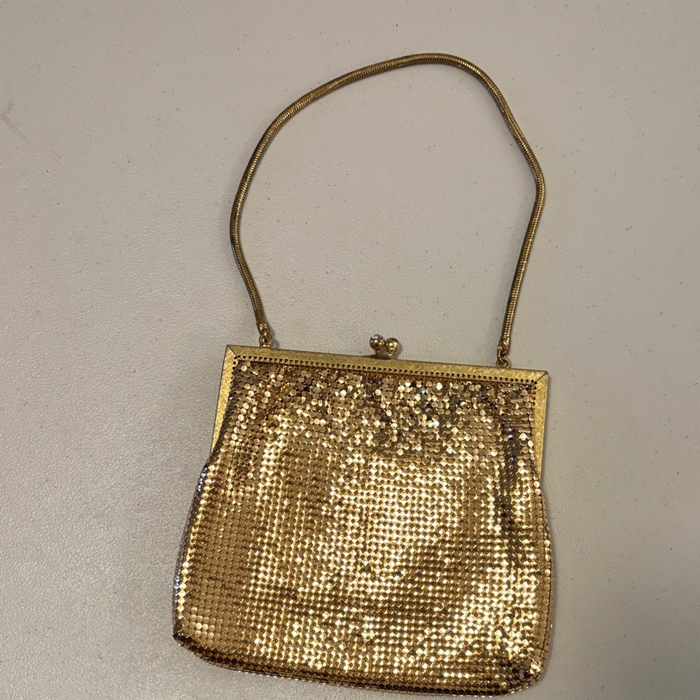 Elegant Gold Sequin Evening Bag